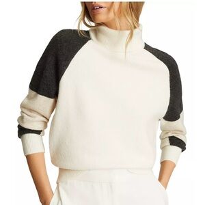 Reiss Roma Colorblocked Turtleneck Sweater